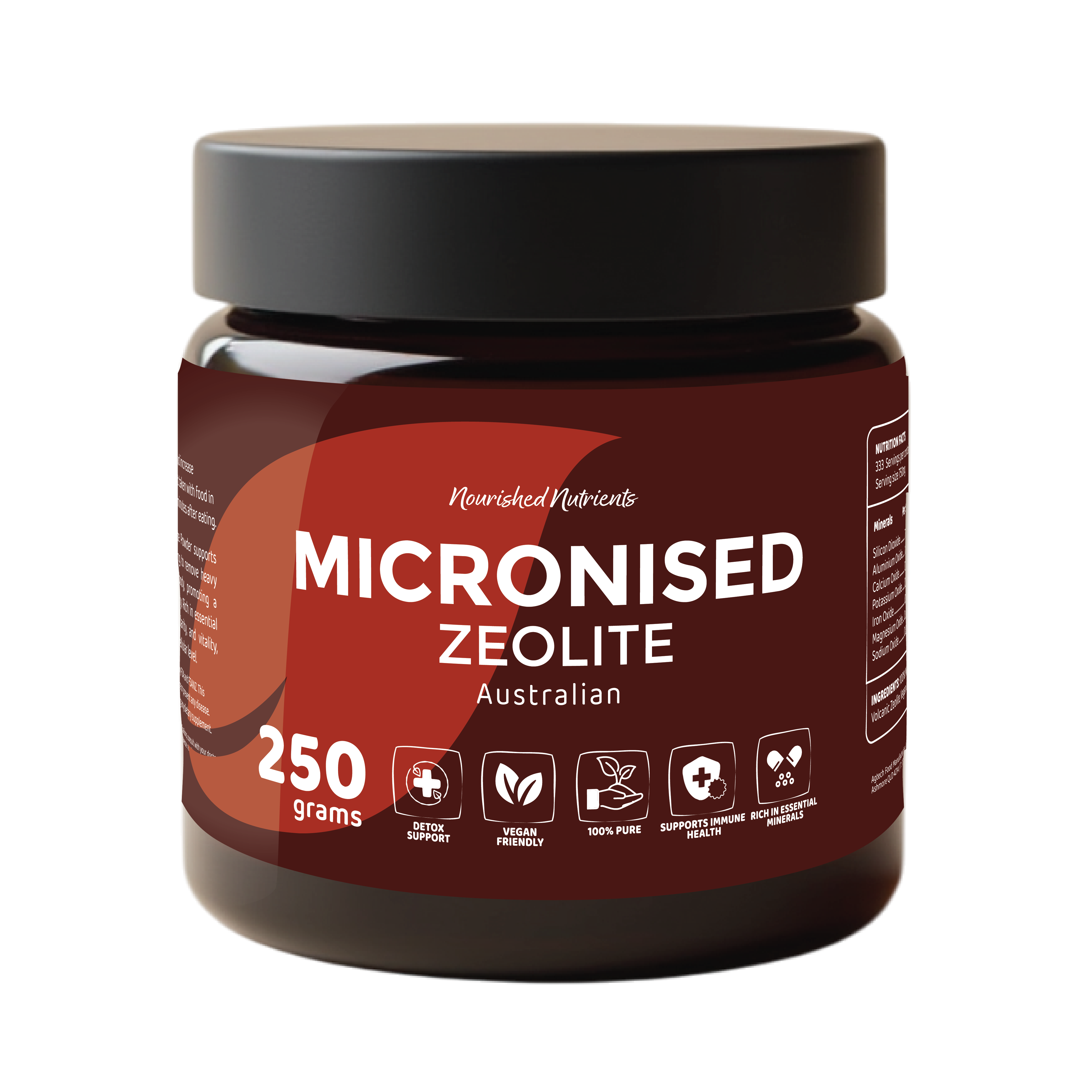 Australian Micronised Zeolite Powder – Natural Volcanic Detox Support (250g, 1.5kg)