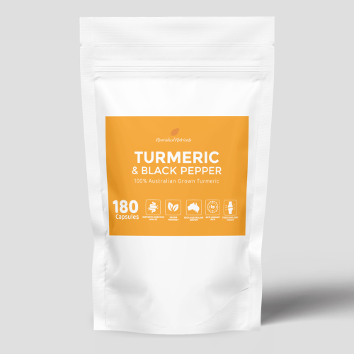 Australian Turmeric and Black Pepper Capsules – Powerful Natural Inflammation & Joint Support (180 Capsules - 3 Month Refill Pack)
