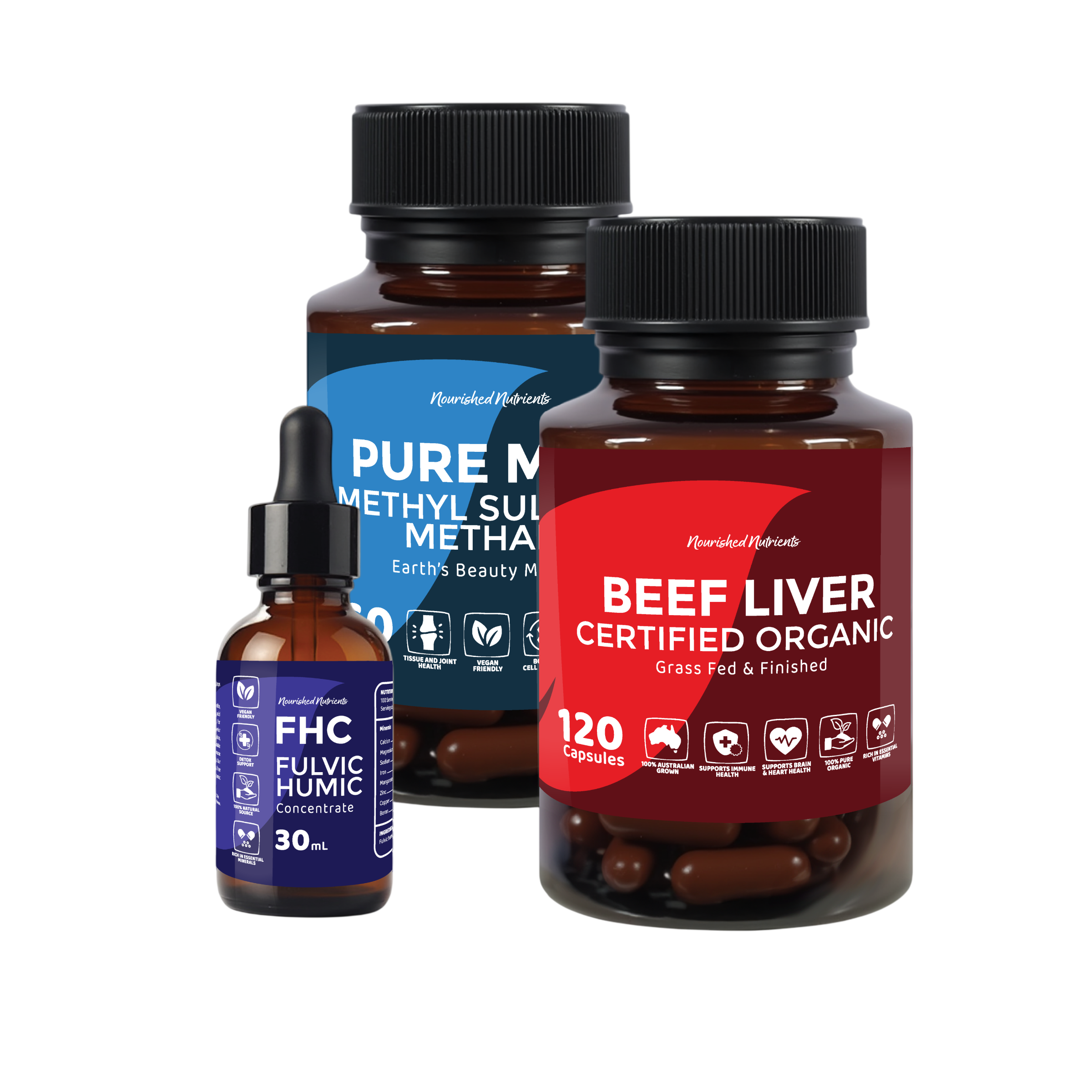 gut-health-bundle-Photoroom Gut Health & Digestion Bundle – Fossil Shell Flour, Lemon Myrtle, Fulvic Acid